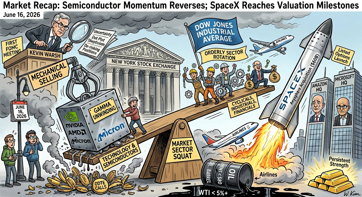 Market Recap: Semiconductor Momentum Reverses on Gamma Unwind; SpaceX Reaches Valuation Milestones